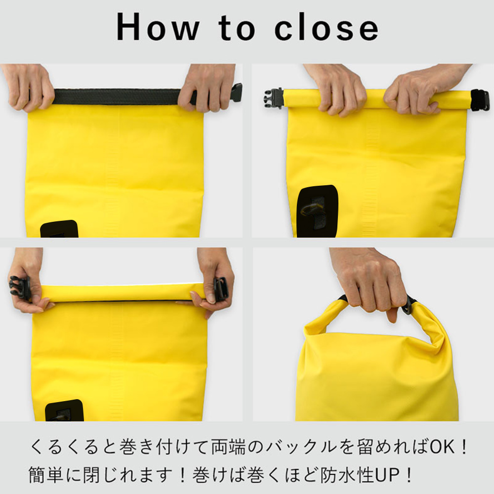 防水バッグドライバッグ5LTheStandardザ・スタンダードプールバッグ海海水浴アウトドアショルダー肩掛けスイミング雨防水2way防水ポーチキャンプダイビングマリンスポーツシュノーケルスノーケル