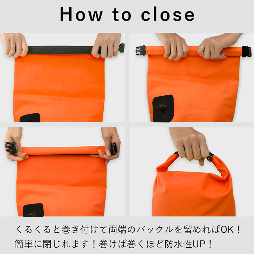 防水バッグドライバッグ10LTheStandardザ・スタンダードプールバッグ海海水浴アウトドアショルダー肩掛けスイミング雨防水2way防水ポーチキャンプダイビングマリンスポーツシュノーケルスノーケル