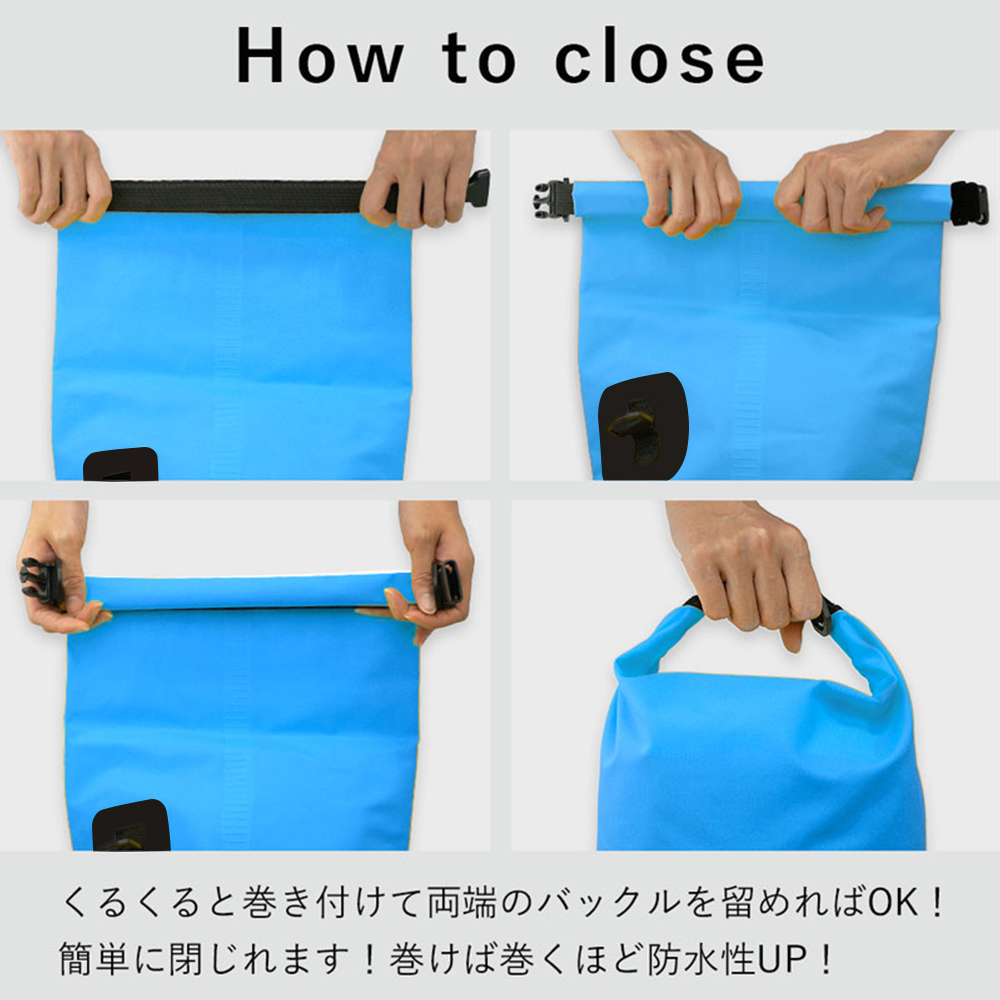 防水バッグドライバッグ20LTheStandardザ・スタンダードプールバッグ海海水浴アウトドアショルダー肩掛けスイミング雨防水2way防水ポーチキャンプダイビングマリンスポーツシュノーケルスノーケル