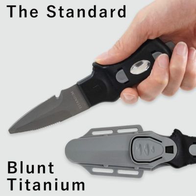 錆びづらく軽量<br>チタン 小型 ダイバーナイフ The Standard ザ・スタンダード ブラント