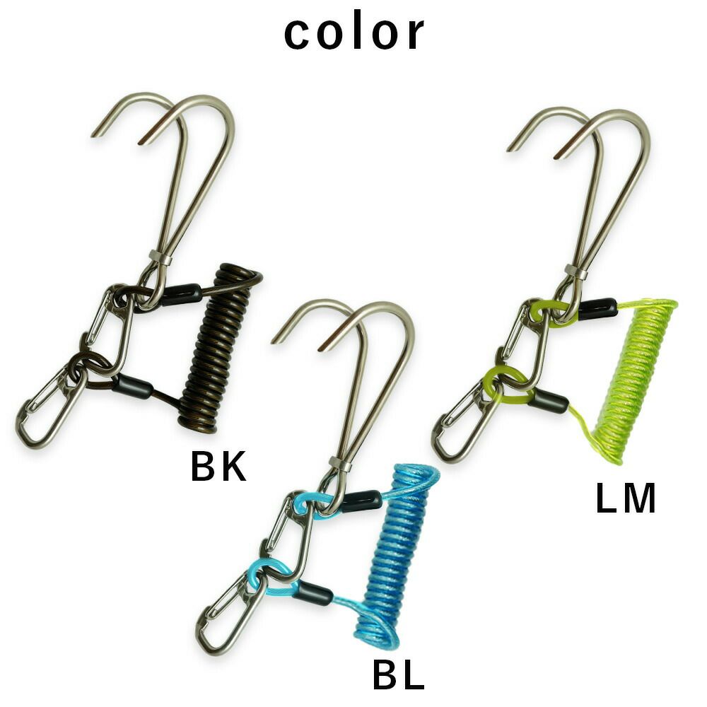 【マラソン期間限定！P5倍】リーフフックTheStandardザ・スタンダードダブルフックカレントフックワイヤーコイルダイビングアクセサリーパーツ316ステンレス