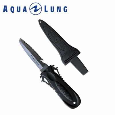ダイビングナイフ AQUALUNG/アクアラング スクイーズロックチタンナイフ ダイブナイフ ダイビング スキューバダイビング チタン ナイフ