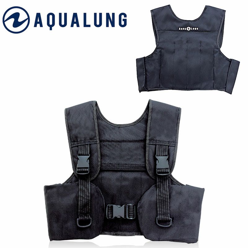 ダイビング用ウェイトベスト AQUALUNG/アクアラング ウェストベスト 4kg ダイビング ウェイトベルト スキューバダイビング  ダイビングアクセサリー Diving＆Snorkeling AQROS