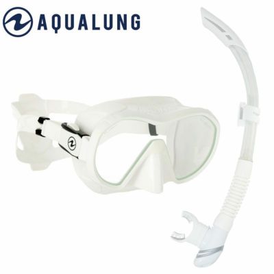 ダイビング マスク シュノーケル セット 軽器材 2点セット HeleiWaho ヘレイワホ Aqualung アクアラング ドライシュノーケル スキンダイビング スキューバダイビング 軽器材セット 【Plazma-kiki3】