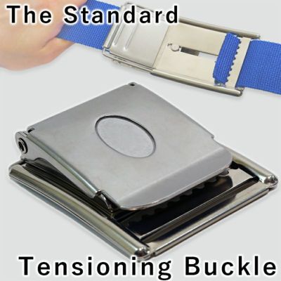 ベルトが緩まない<br>テンショニングバックル The Standard ザ・スタンダード ウエイトベルト ステンレス製バックル 自動調整