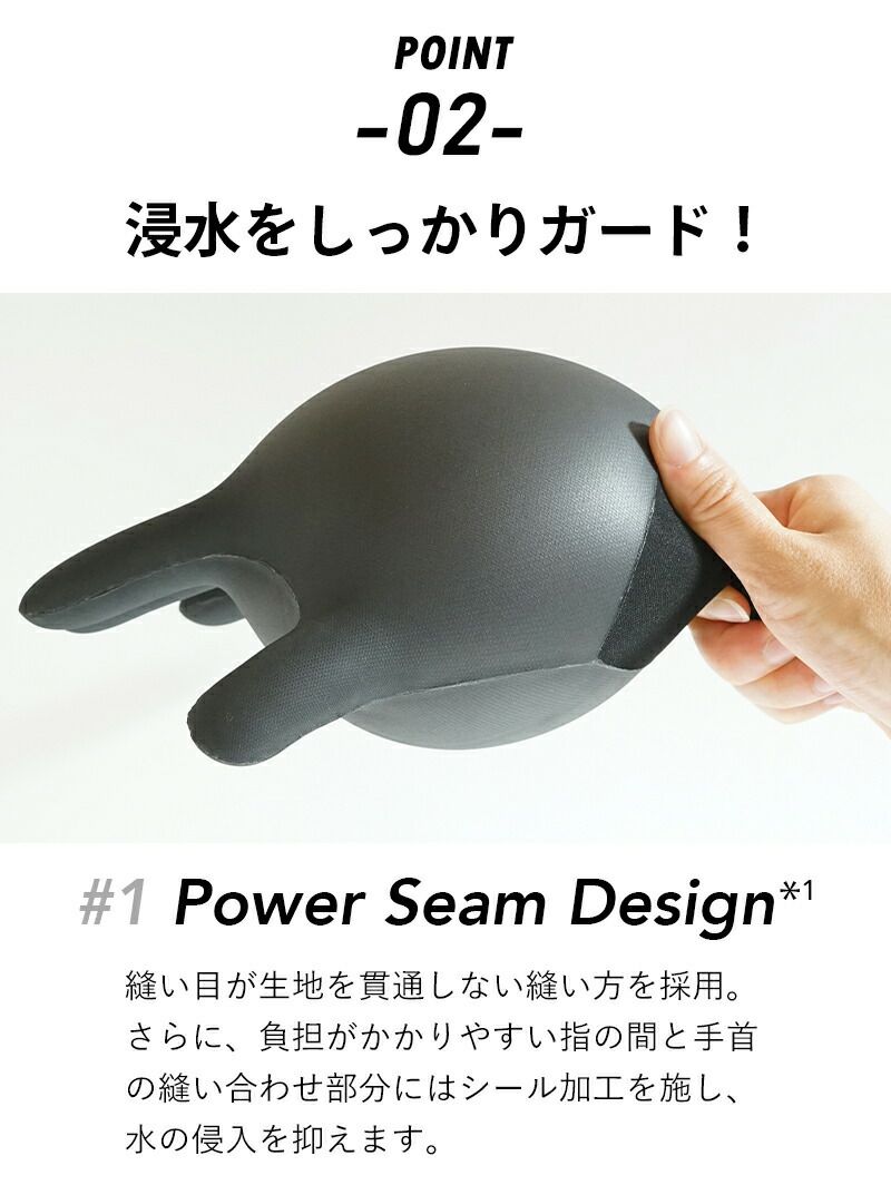 サーフグローブ 2mm 保温 ストレッチジャージ メッシュスキン