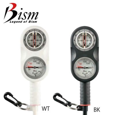ゲージ 残圧計＋コンパス  Bism ビーイズム Beans GAUGE GB4121K ダイビング小物 ダイビングアクセサリー