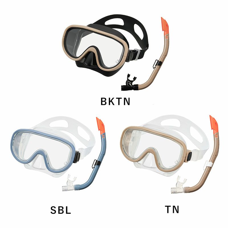 シュノーケリングセットリーフツアラーシュノーケリングセット2点（大人用）RC0117