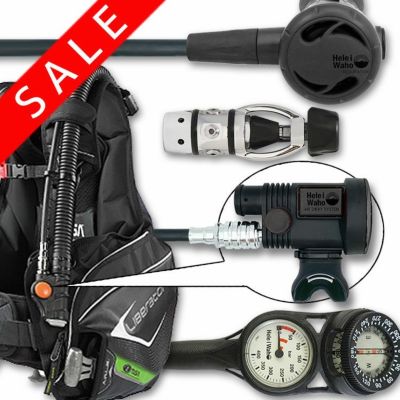 【セット割引】<br>重器材セット 4点 BCD レギュレーター オクトパス ゲージ【0103-Hreg2-Hair2BK-Hmfx2】 | スキューバダイビング マリンスポーツ スキューバーダイビング ダイビング器材 ウエイト bc ダイビング重