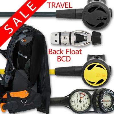 リゾートダイバー向け<br>重器材セット 4点 BCD レギュレーター オクトパス ゲージ【HDc-Hreg2-Hoct2-Hmfx2】