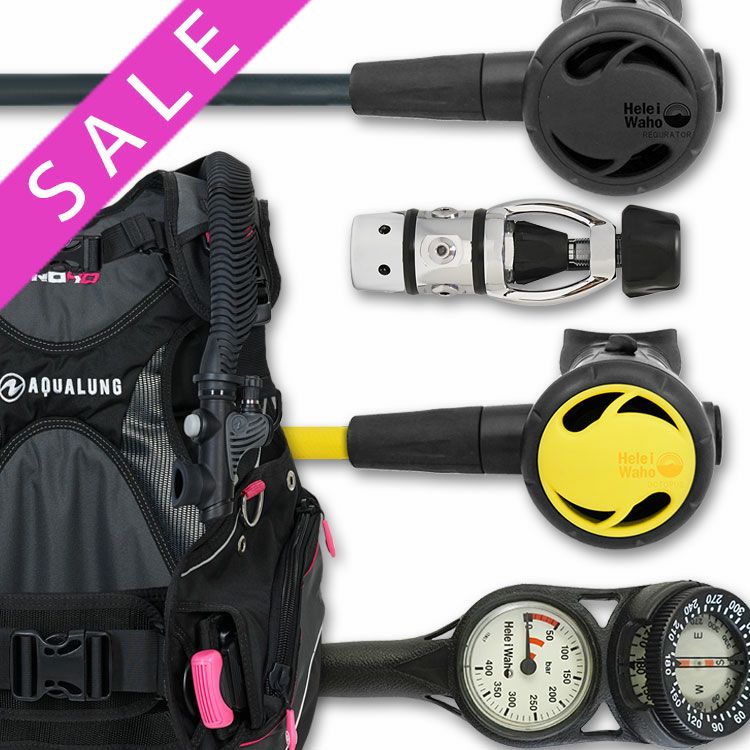 女性向け重器材セット BCD レギュレーター オクトパス ゲージ 【HDw 
