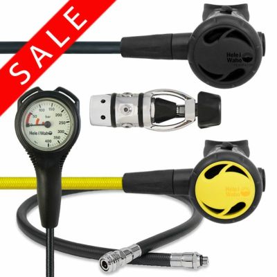 【セット割引】<br>レギュセット 4点 レギュレーター オクトパス ゲージ BC用LPホース【Nml-Hreg2-Hoct2-Hmfx1】