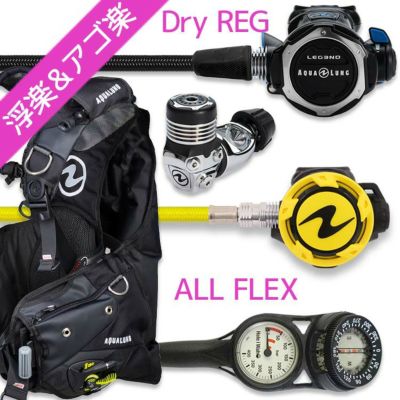 ダイビング 重器材 セット BCD レギュレーター オクトパス ゲージ 重器材セット 4点 【Soul i3-LegendELITE-HLXoctFlx-Hmfx2】 AQUALUNG スキューバダイビング 重器材セット OH オーバーホール クーポン プレゼント 