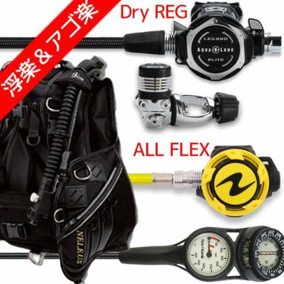 ダイビング 重器材 セット BCD レギュレーター オクトパス ゲージ 重器材セット 4点 【jx3010D-LegendELITE-HLXoctFlx-Hmfx2】 Bism AQUALUNG スキューバダイビング 重器材セット OH オーバーホール クーポン プレゼ
