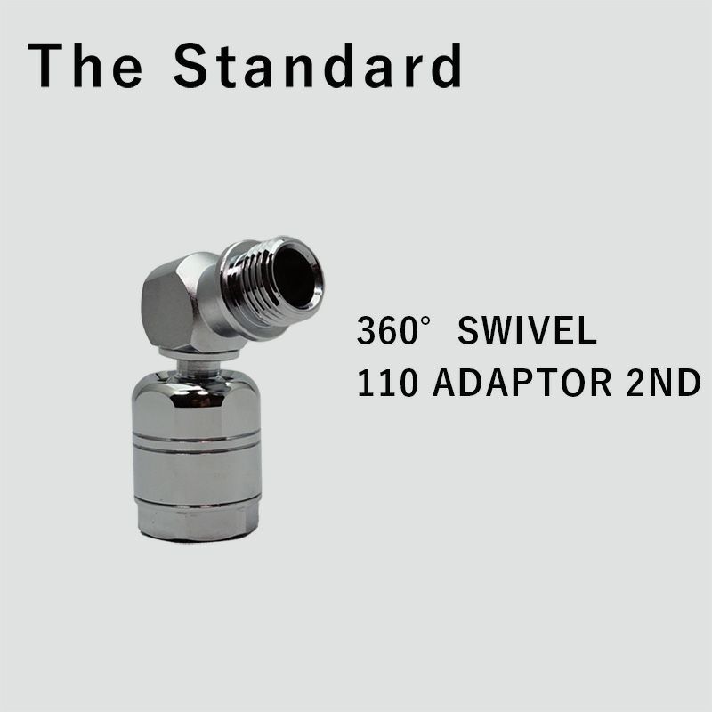 ファーストステージ用中圧スイベルアダプター360°回転TheStandardザ・スタンダードダイビングアクセサリーパーツレギュレーター重器材110°