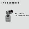 ファーストステージ用中圧スイベルアダプター360°回転TheStandardザ・スタンダードダイビングアクセサリーパーツレギュレーター重器材110°
