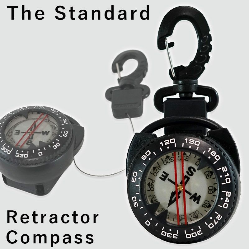 コンパス ゲージ 付き リトラクター コンパス The Standard ザ・スタンダード ダイビング アクセサリー パーツ Diving