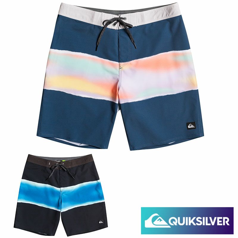 QUIKSILVER クイックシルバー サーフパンツ ボードショーツ メンズ 19インチ サーフィン ビーチ 海 プール アウトドア サマー  SURFSILK AIR BRUSH 19