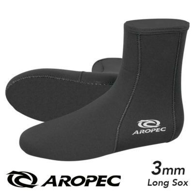 マリンソックス ロング ソックス メンズ レディース マリンシューズ 3mm ウェットスーツ ダイビング スキューバダイビング シュノーケリング フィン フルフット 保温 AROPEC アロペック