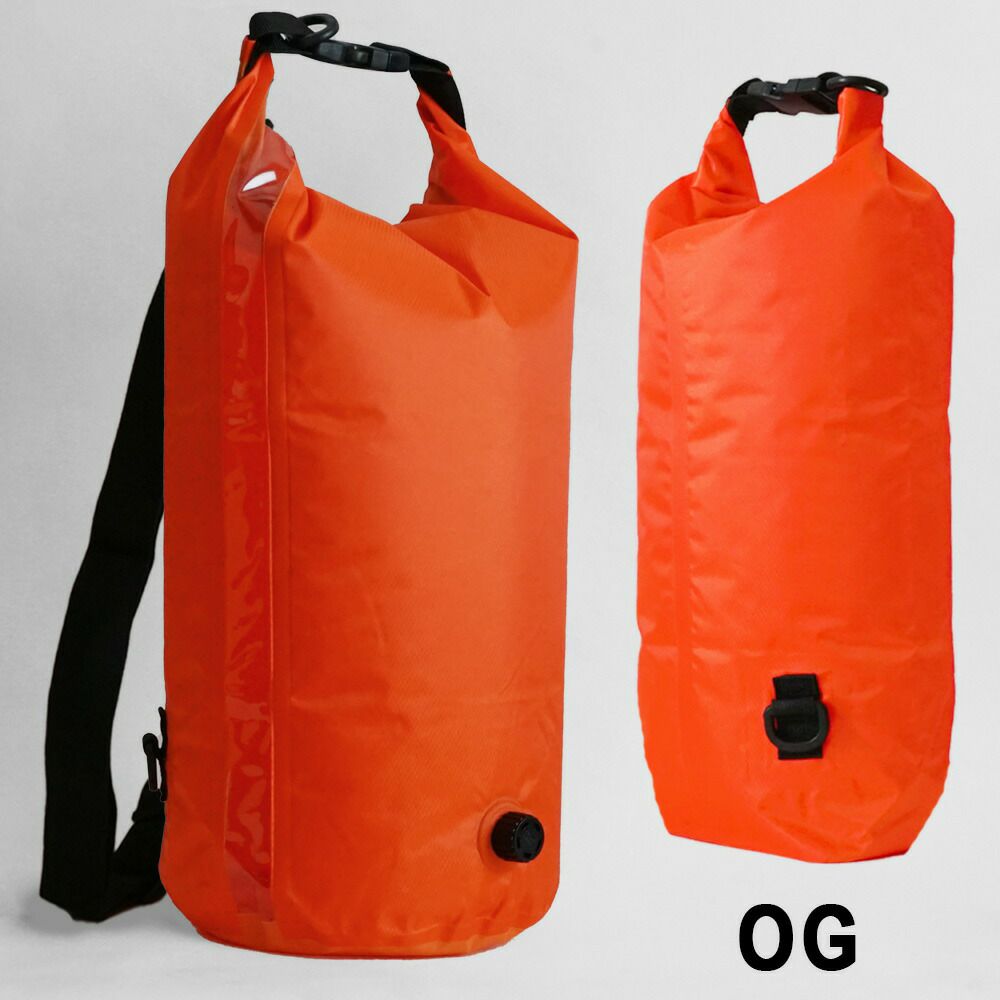防水バッグトートHeleiWahoヘレイワホ15L肩がけ防水ウォータープルーフバッグバルブ付きシャワーアウトドアキャンプショルダー海海水浴SUP
