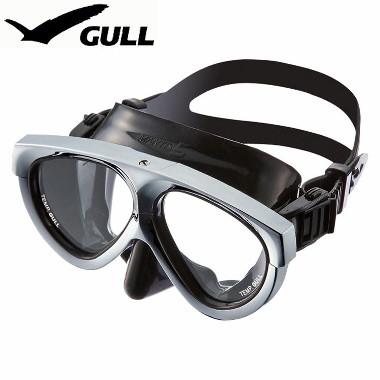 【ダイビングマスク】GULL/ガルマンティス５ブラックシリコンGM-1037