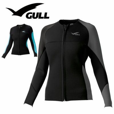 GULL / ガル 2.5mm ジャージ ジャケット ダイビング ジャケット レディース スキューバダイビング フリーダイビング スキンダイビング マリンスポーツ GW-6664A