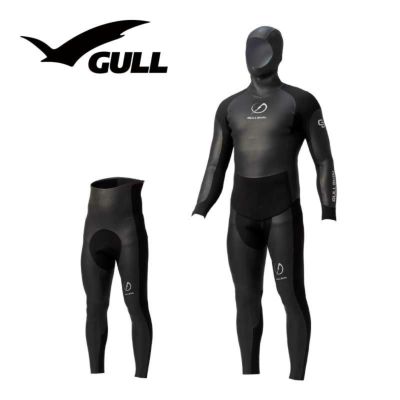GULLSKIN/ガルスキン 3mm アプネアフードジャケット & ロングパンツ メンズ GW-6671A　ウェットスーツ フリーダイビング スキンダイビング