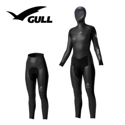 GULLSKIN/ガルスキン 3mm アプネアフードジャケット & ロングパンツ ウィメンズ GW-6672A　ウェットスーツ フリーダイビング スキンダイビング