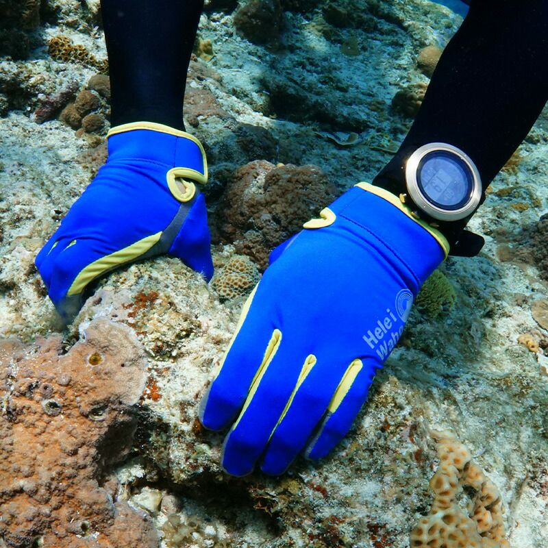 こども用シュノーケリンググローブ HeleiWaho/ヘレイワホ ラッシュ素材 アマーラ素材 UVカット ケガ防止 |  Diving＆Snorkeling AQROS