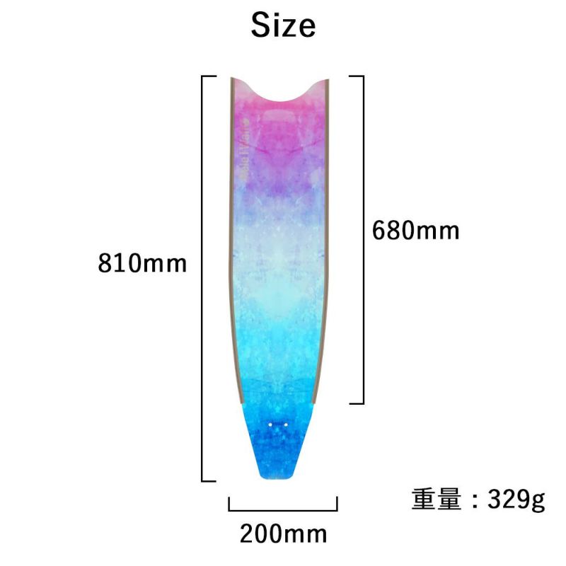 グラスファイバーロングフィンフットポケット付きスキンダイビングフリーダイビングフィンleaderfinsリーダーフィンHeleiWahoヘレイワホkananiカナニフルフットフィン