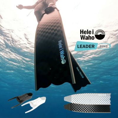 ピュアカーボン600T<br>フットポケットセット ロングフィン HeleiWaho ヘレイワホ kanani カナニ スキンダイビング フリーダイビング<br>【リーダーフィン純正フットポケット】