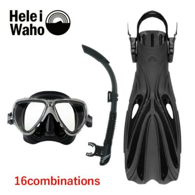 《HeleiWaho / ヘレイワホ》 マノア2 キキ3 アラカイ ダイビング マスク フィン シュノーケル セット 軽器材 3点セット ダイビングマスク ストラップフィン スノーケル スキンダイビング スキューバダイビング 軽器