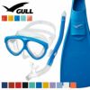 《GULL/ガル》マンティス5カナルドライミューダイビングマスクフィンシュノーケルセット軽器材3点セットダイビングマスクフルフットフィンスノーケルスキンダイビングスキューバダイビング軽器材セット【mantis5-canaldry-mew】