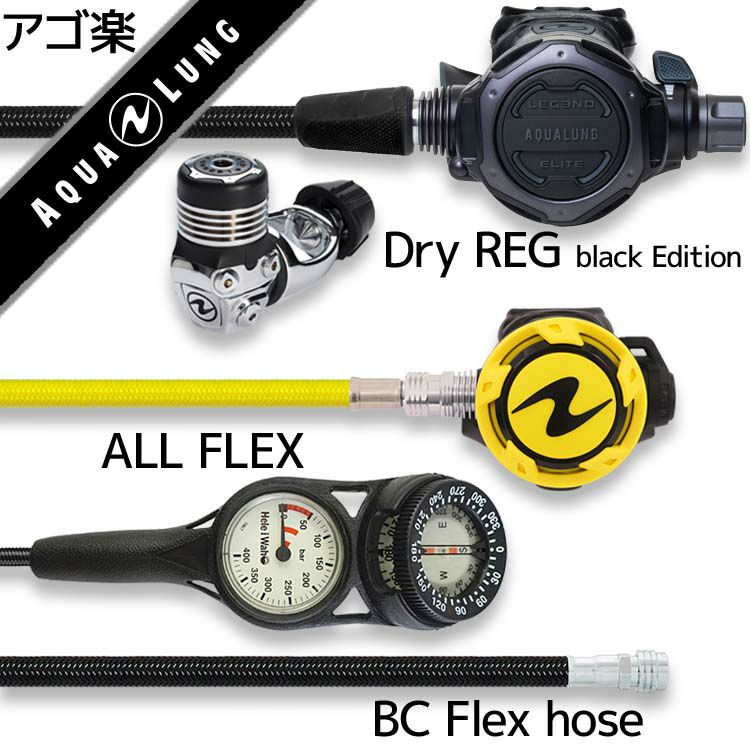 ダイビング 重器材 セット レギュレーター オクトパス ゲージ 【Flx  