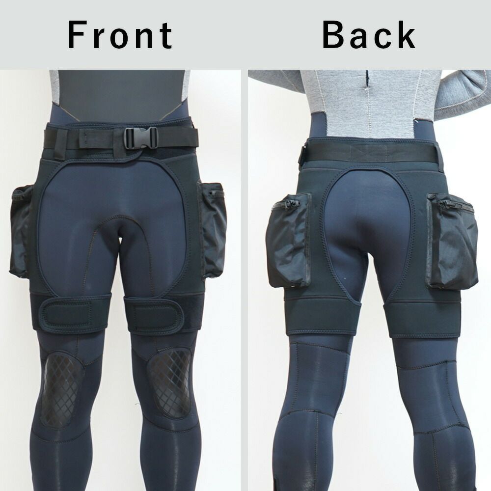 ウェットスーツパンツハーフパンツホルスターTheStandardザ・スタンダードショートパンツポケットパンツ3mm大型サイドポケット保温ダイビングスキューバダイビングシュノーケリング