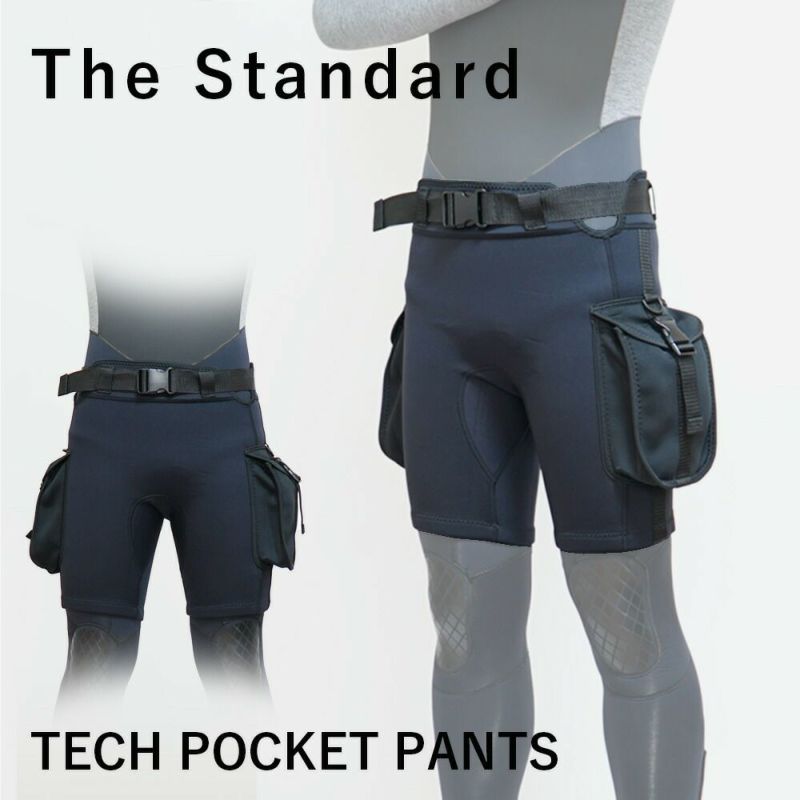 ウェットスーツパンツハーフパンツTheStandardザ・スタンダードショートパンツポケットパンツ3mm大型サイドポケット保温ダイビングスキューバダイビングシュノーケリング