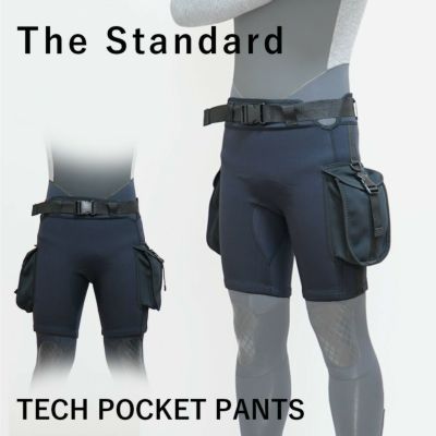 ポケット付きパンツ<br>The Standard ザ・スタンダード 3mm ポケットパンツ 大型サイドポケット ダイビング シュノーケリング
