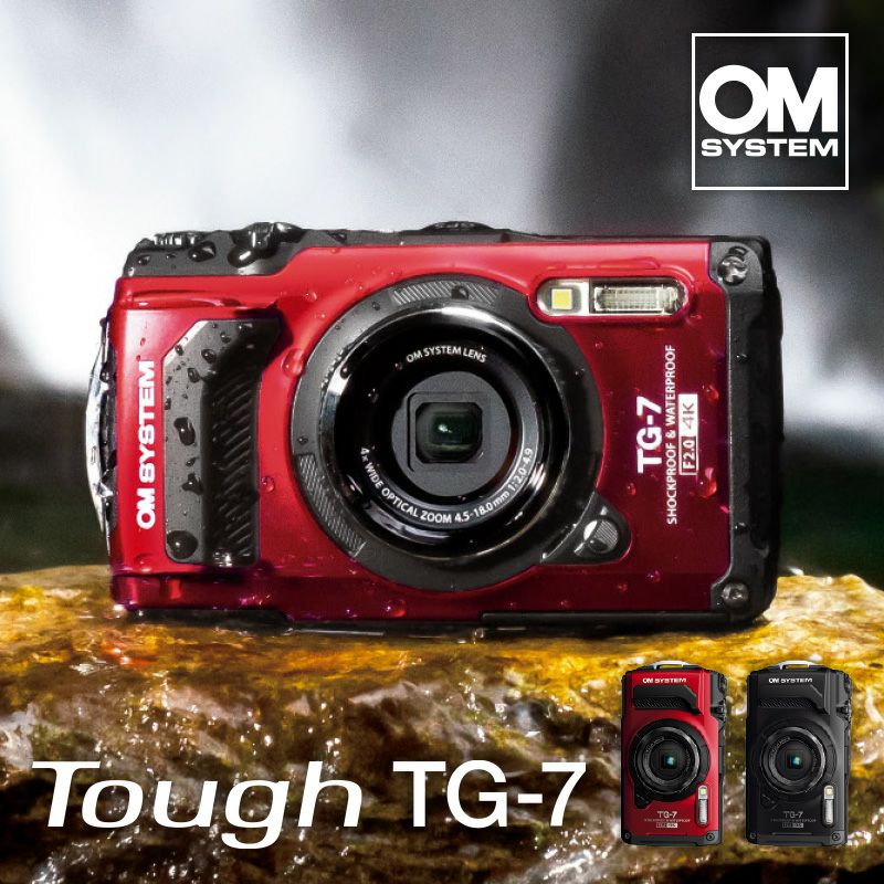 Tough TG7 OM SYSTEM 防水カメラ 水中カメラ コンパクトデジカメ