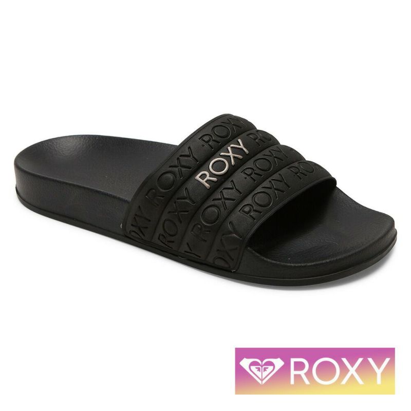 ROXYロキシーサンダルシャワーサンダルレディースビーチぺたんこ歩きやすいフラットかわいいおしゃれビーチプールシュノーケリングARSD241999SLIPPYWP