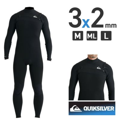 QUIKSILVER クイックシルバー ウェットスーツ メンズ フルスーツ チェストジップ サーフィン ダイビング ウエットスーツ 3mm 2mm  QWT241701 HIGHLINE 3/2 CZ FULL