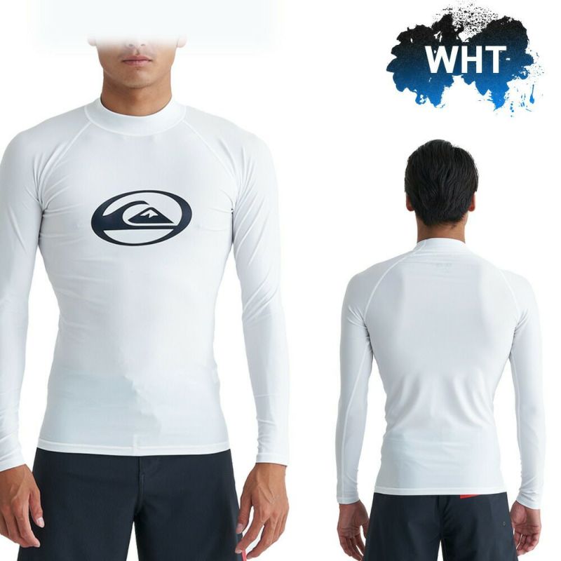 QUIKSILVERクイックシルバーラッシュガードウェットスーツインナーサーフィンメンズ速乾ストレッチUPF50+長袖QLY241023SATURNLR