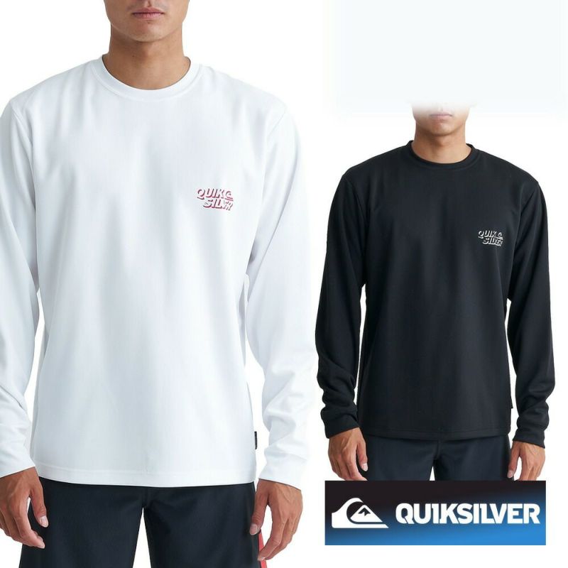 QUIKSILVERクイックシルバーラッシュガードサーフィンメンズ速乾ストレッチUPF50+レギュラーフィット長袖TシャツQLY241034SHADOWKNOCKLS