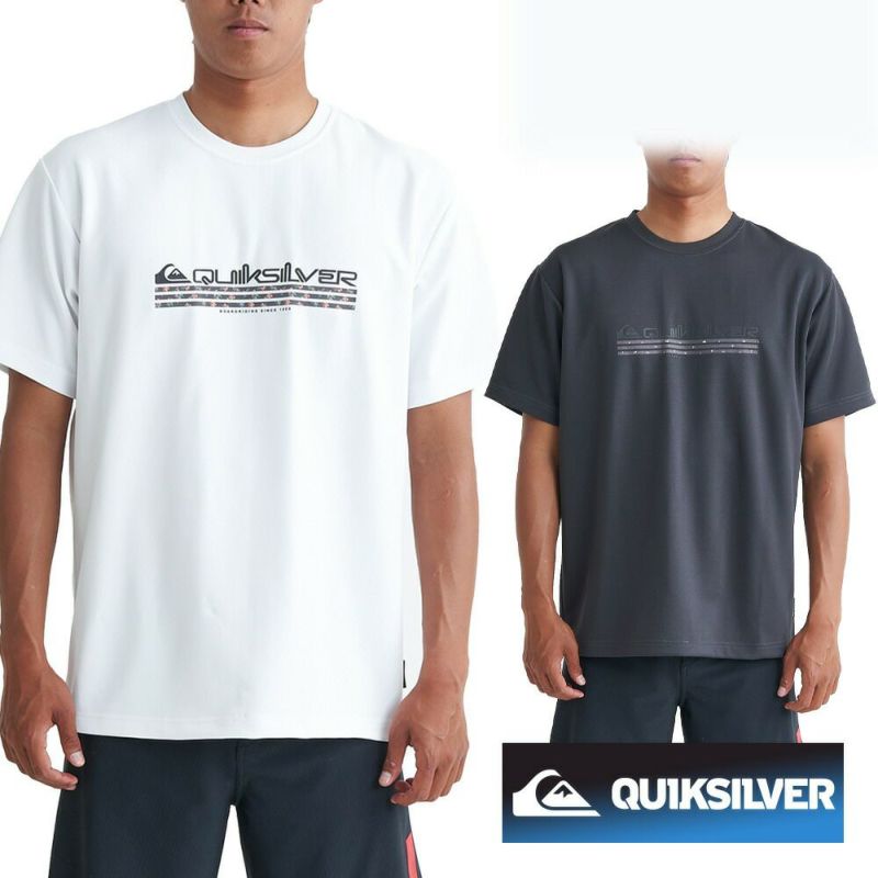 QUIKSILVERクイックシルバーラッシュガードサーフィンメンズ速乾ストレッチUPF50+レギュラーフィット半袖TシャツQLY241004SURFERSCLOSETSS