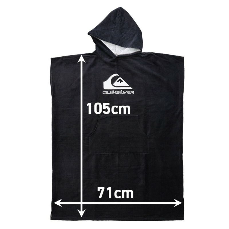 ★QUIKSILVER★フード ポンチョタオル/ ビーチタオル Amazon.co.jp: タオル ビーチタオル タオルポンチョ 海 着替え