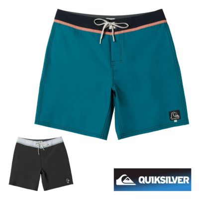 QUIKSILVER クイックシルバー ボードショーツ サーフパンツ サーフショーツ サーフィン メンズ ストレッチ 撥水 バックポケット 18インチ AQYBS03620 ORIGINAL STRAIGHT LEG SOLID 18