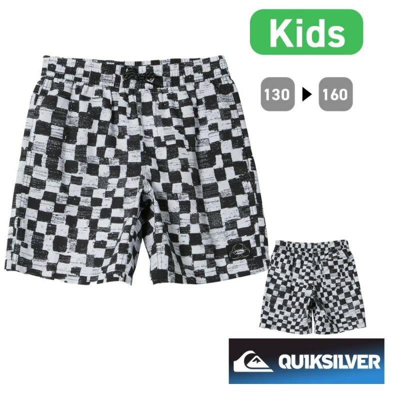 QUIKSILVER クイックシルバー ボードショーツ サーフパンツ サーフショーツ 水着 キッズ 子ども 男の子 ジュニア 子供 海水浴 プール  サーフィン 水陸両用 AQBJV03056 EVERYDAY CHECKERS VLY YTH 15NB