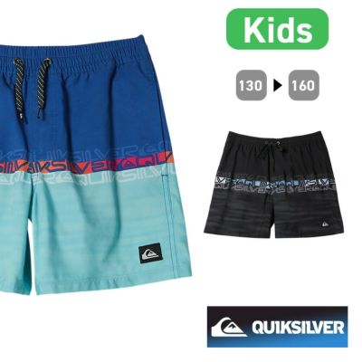 QUIKSILVER クイックシルバー ボードショーツ サーフパンツ サーフショーツ 水着 サーフィン キッズ 子ども 男の子 ジュニア 子供 14インチ 水陸両用 AQBJV03051 EVERYDAY WORDBLOCK VLY YTH 14