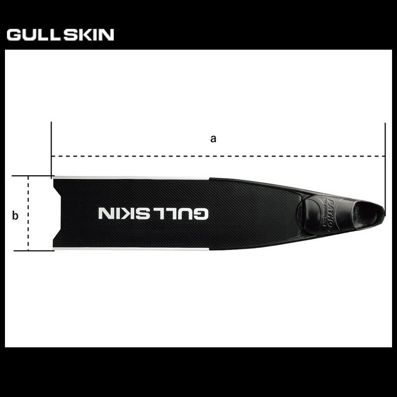 GULLSKIN カーボンフィン ソフト GF-2504B ロングフィン フリーダイビング | Diving＆Snorkeling AQROS