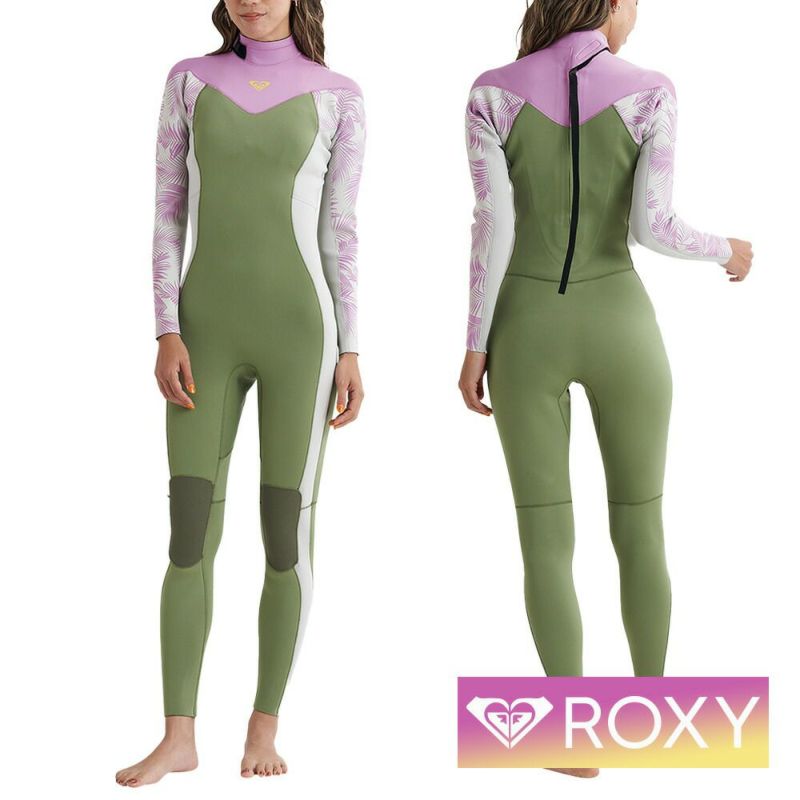 ROXY ロキシー ウェットスーツ ウエットスーツ レディース かわいい おしゃれ フルスーツ バックジップ 2mm サーフィン ビーチ  RWT241704 2/2 RISE BZ FULL