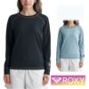 ROXYロキシーTシャツレディースロンTuvガードuvカット長袖体型カバーカバーアップ大きめシンプル無地30代40代50代プールRLT241817MOUNTAINOUSL/S